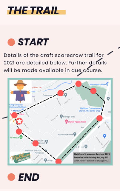 Meltham Scarecrow Trail Map